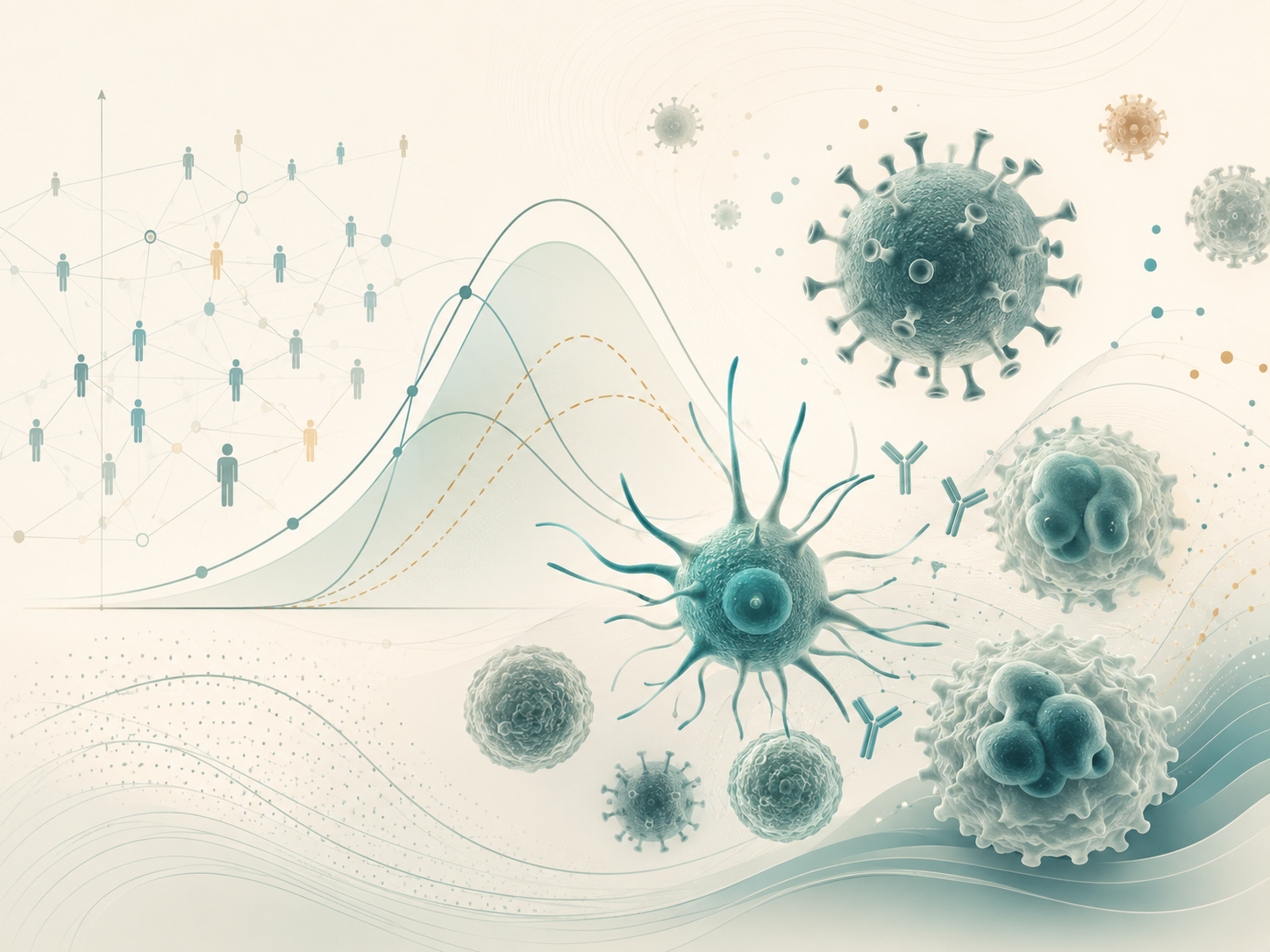 Illustration for mathematical modeling in immunology and infectious disease epidemiology.