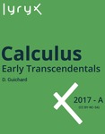 Cover of Calculus - Early Transcendentals by David Guichard.